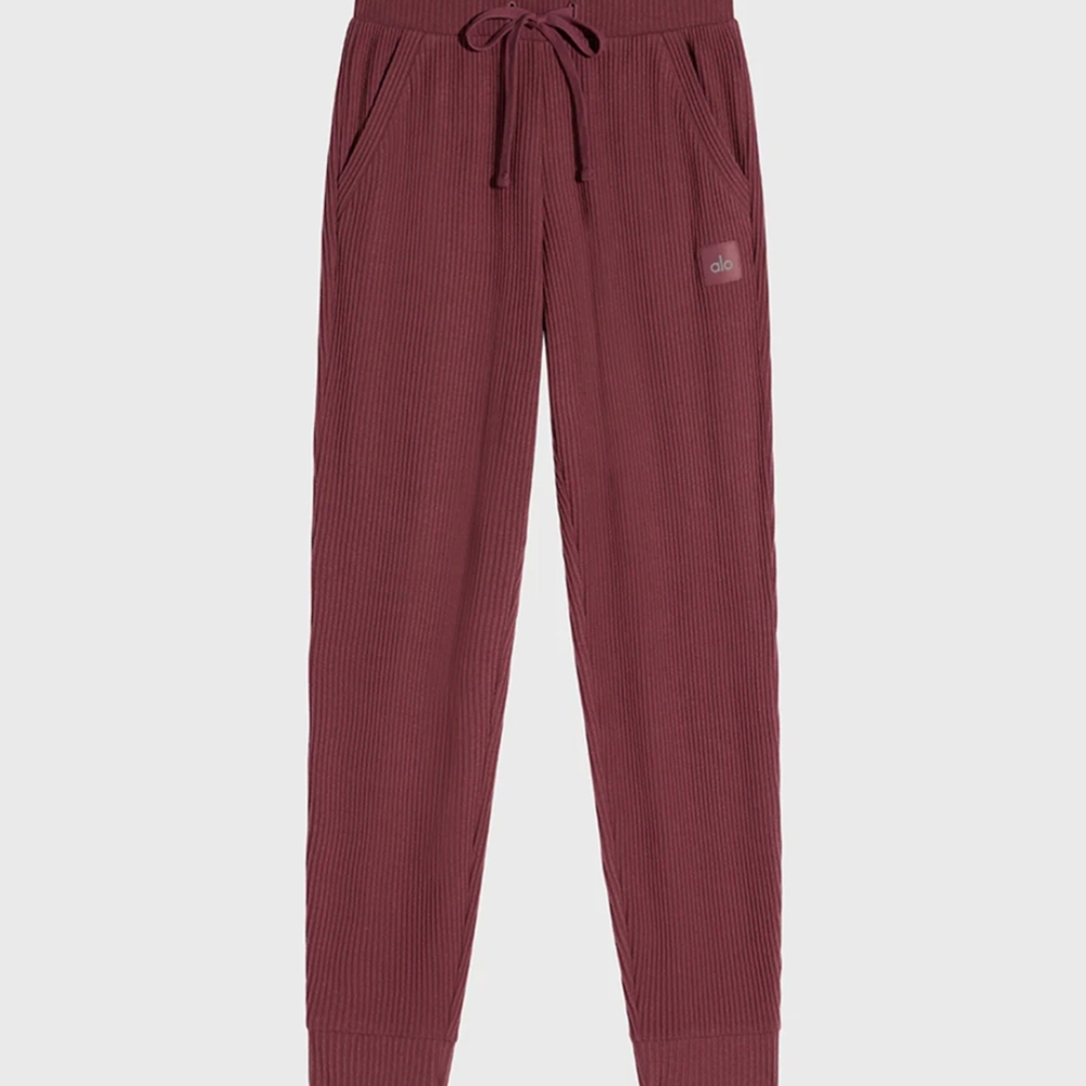 Alo Yoga Sweatpants Burgundy Teuffle XS/S NWT